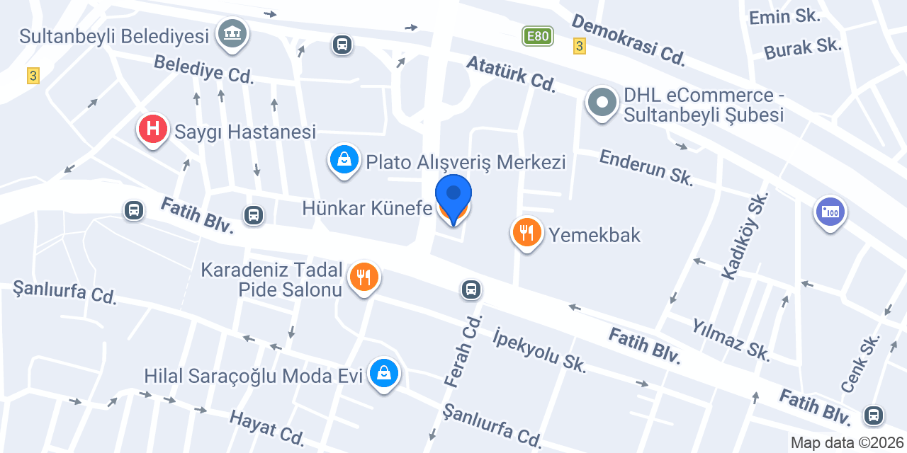 Hünkar Künefe konumu
