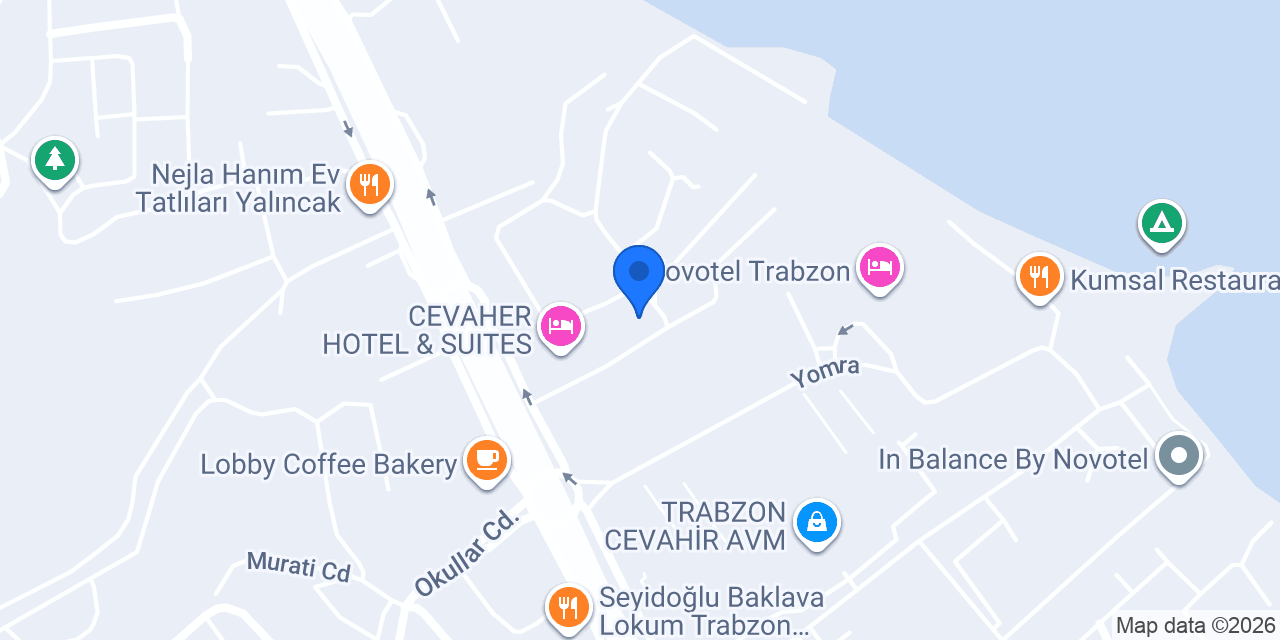 DoubleTree by Hilton Suites Trabzon Yomra konumu
