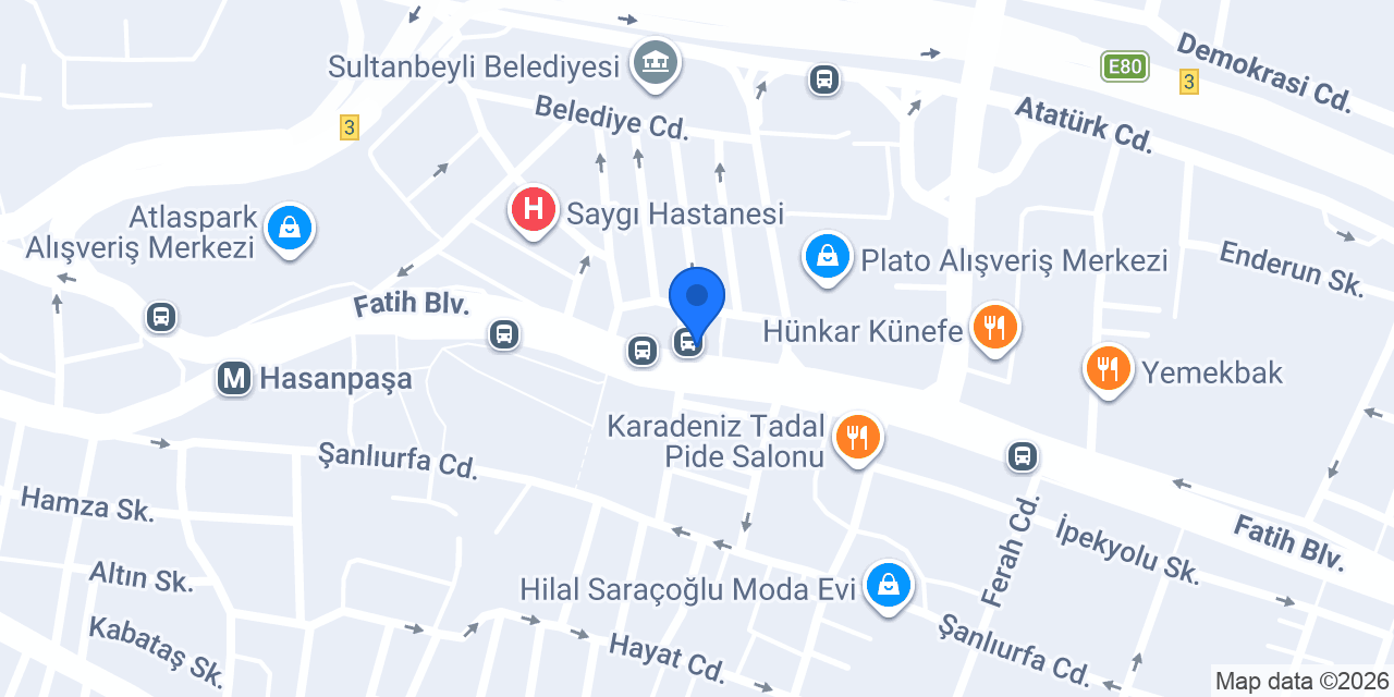 Abluka - Sultanbeyli konumu