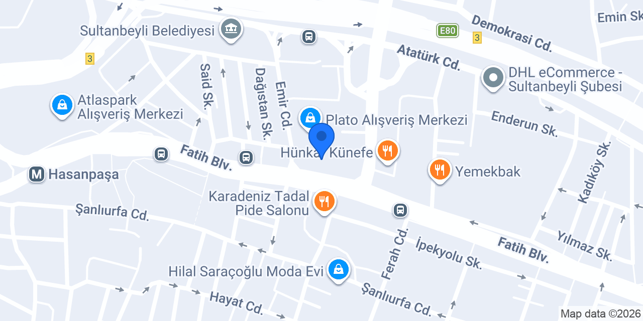 Değirmen Cafe Sultanbeyli konumu
