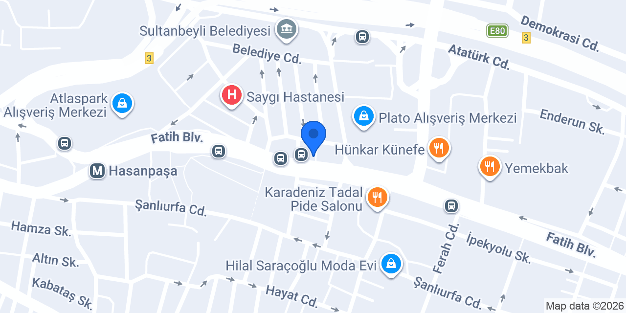 Özel Sultanbeyli Veteriner Kliniği konumu