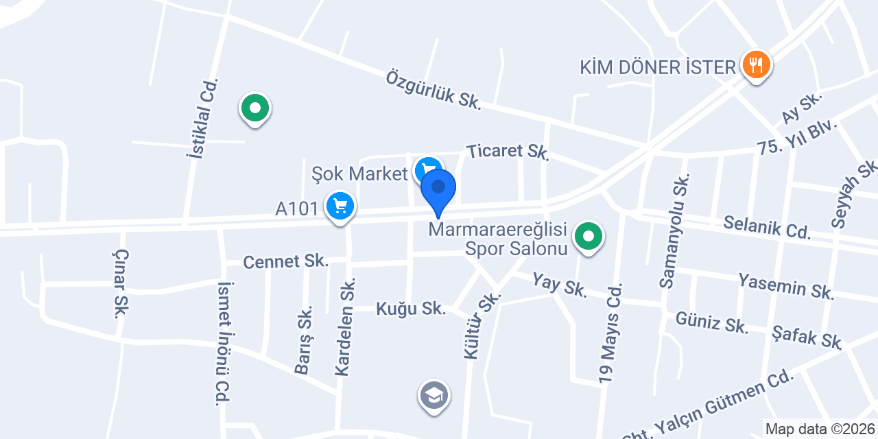 Oses Çiğ Köfte konumu