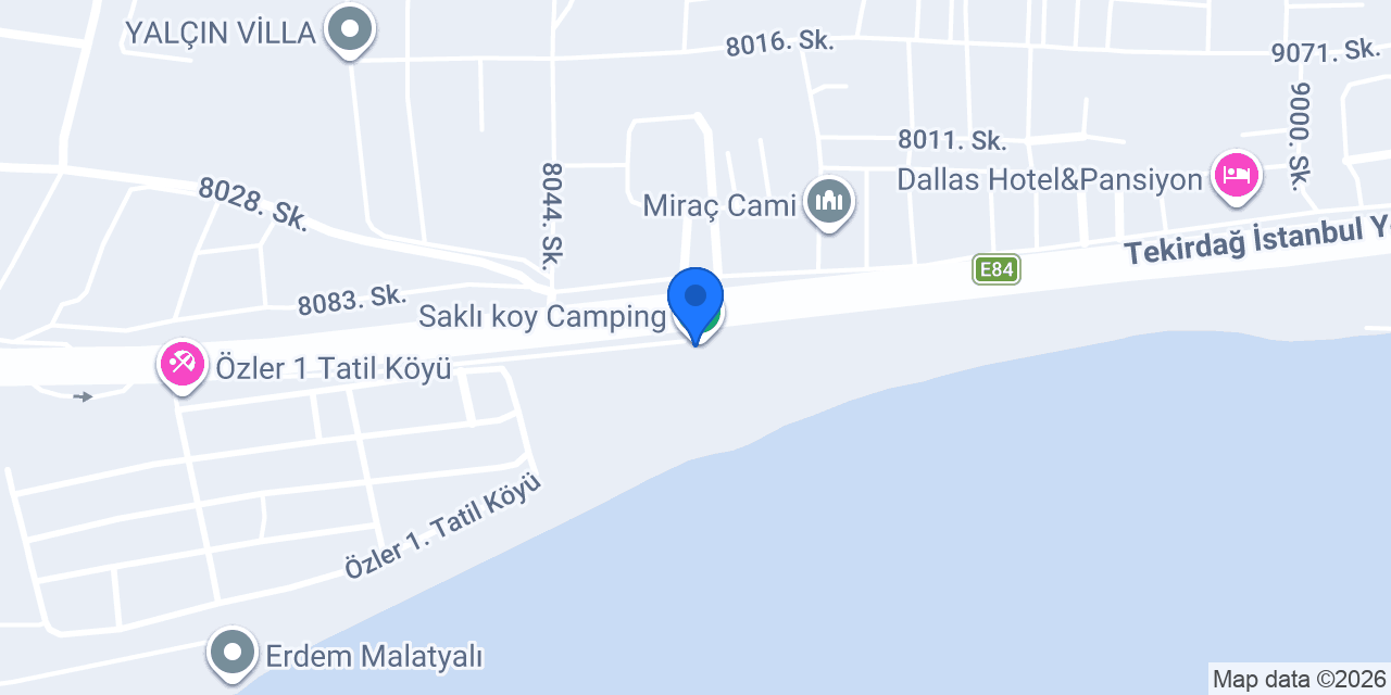 Saklı koy Camping konumu