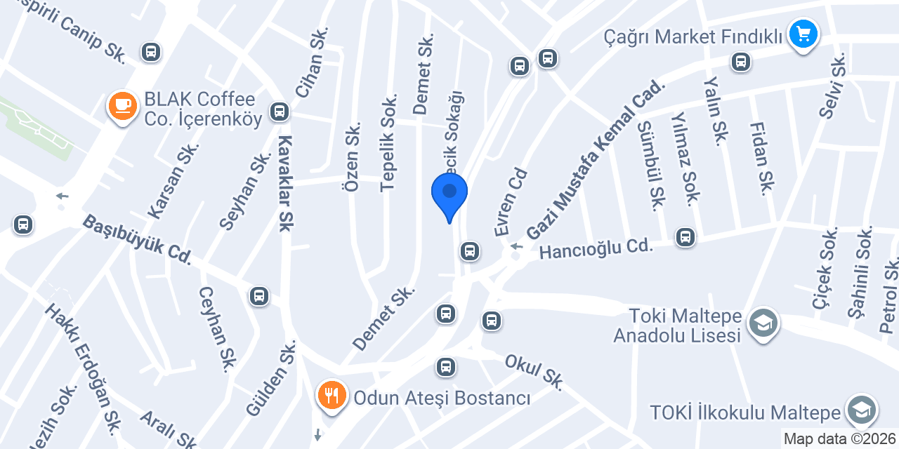 Atom Garaj 4X4 Lastik bayii konumu