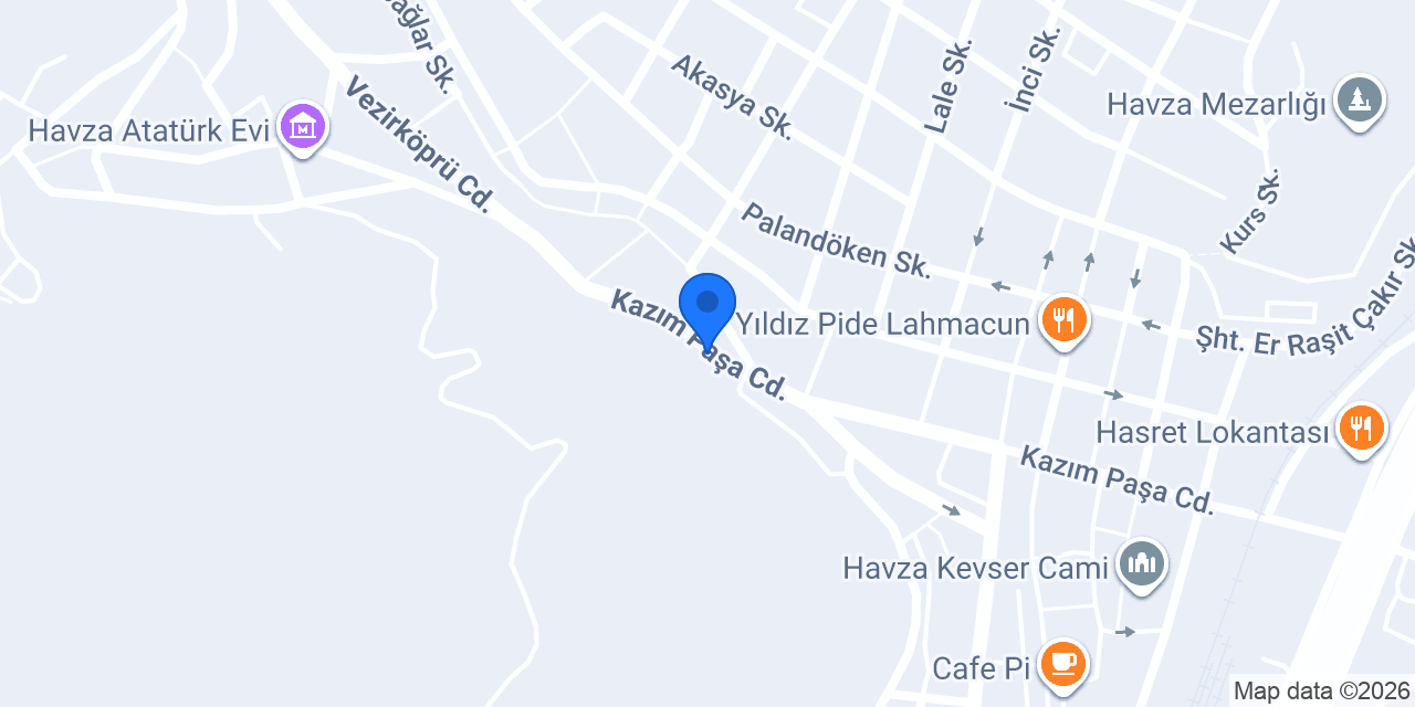HAVZA ÇİÇEKÇİ ZAFER konumu