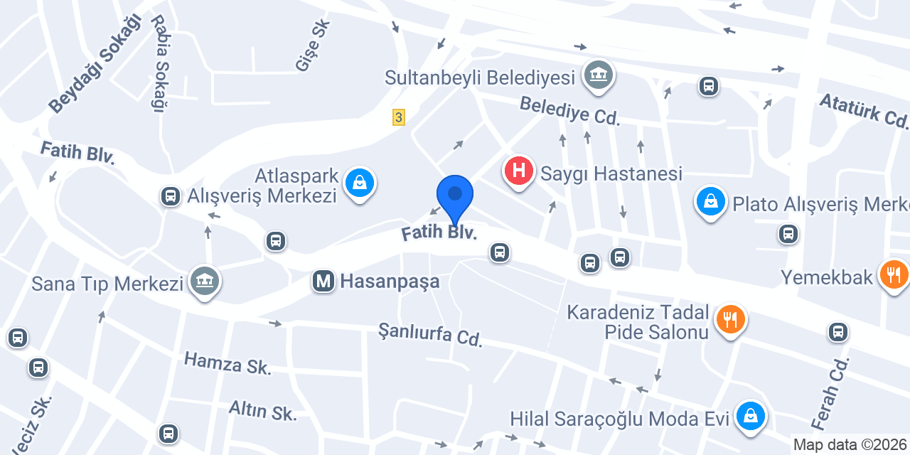 Psikolog Özlem BAL konumu