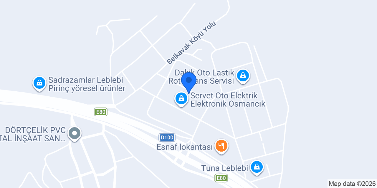 Sakin Ticaret Oto Yedek Parça konumu