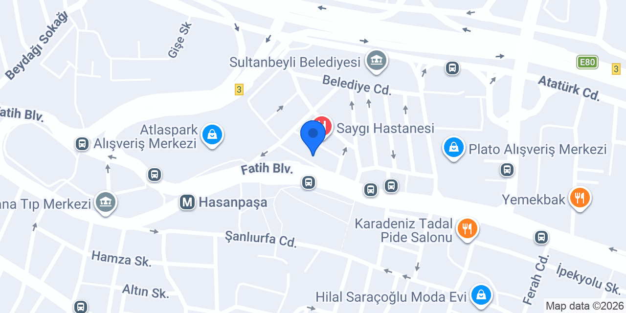Saygı Ayak Sağlığı Merkezi konumu