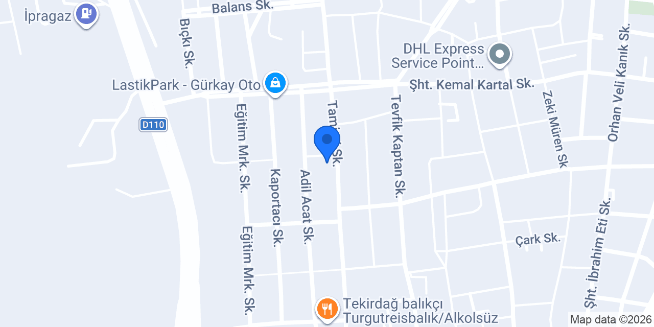 Bilgin Oto konumu