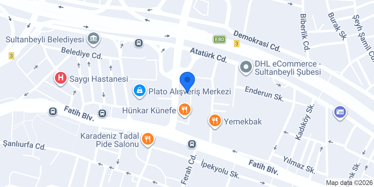 Sultanbeyli Sürücü Kursu konumu