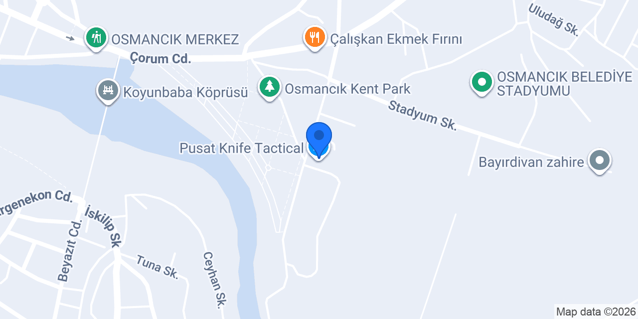 Pusat Knife Tactical konumu