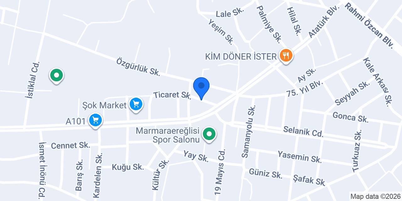 Mercan Mermer & Granit konumu