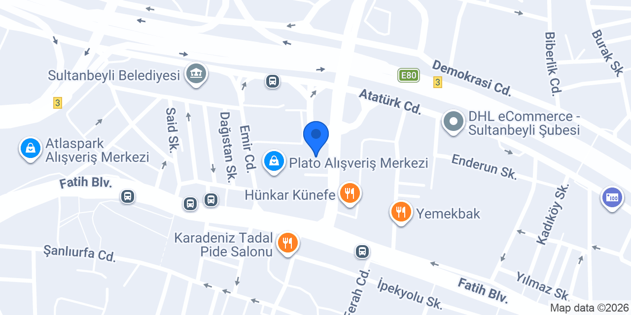 DenizBank Sultanbeyli Şubesi konumu