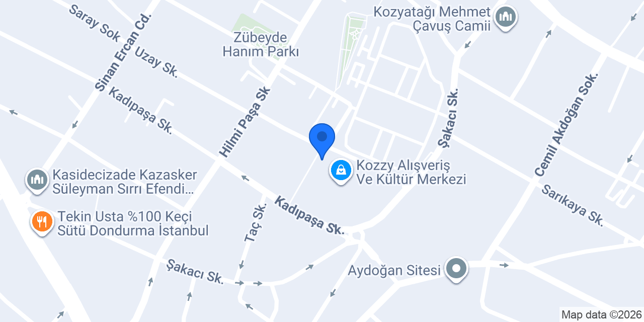 Terra Pizza - İstanbul Kozzy AVM konumu