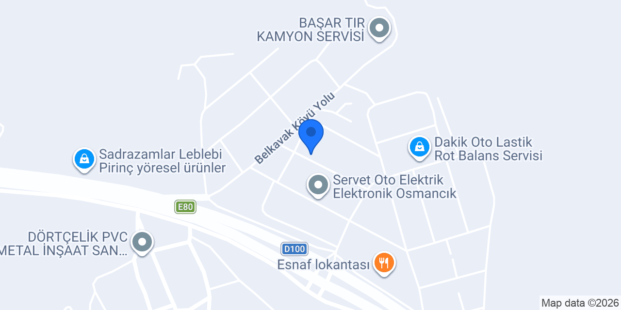 TOSUNOĞLU Oto konumu