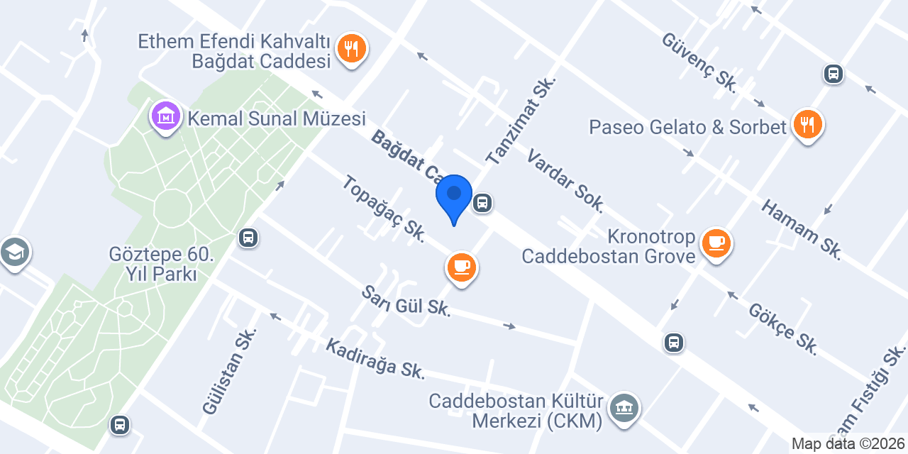 Dilek Pastanesi Bağdat Caddesi konumu