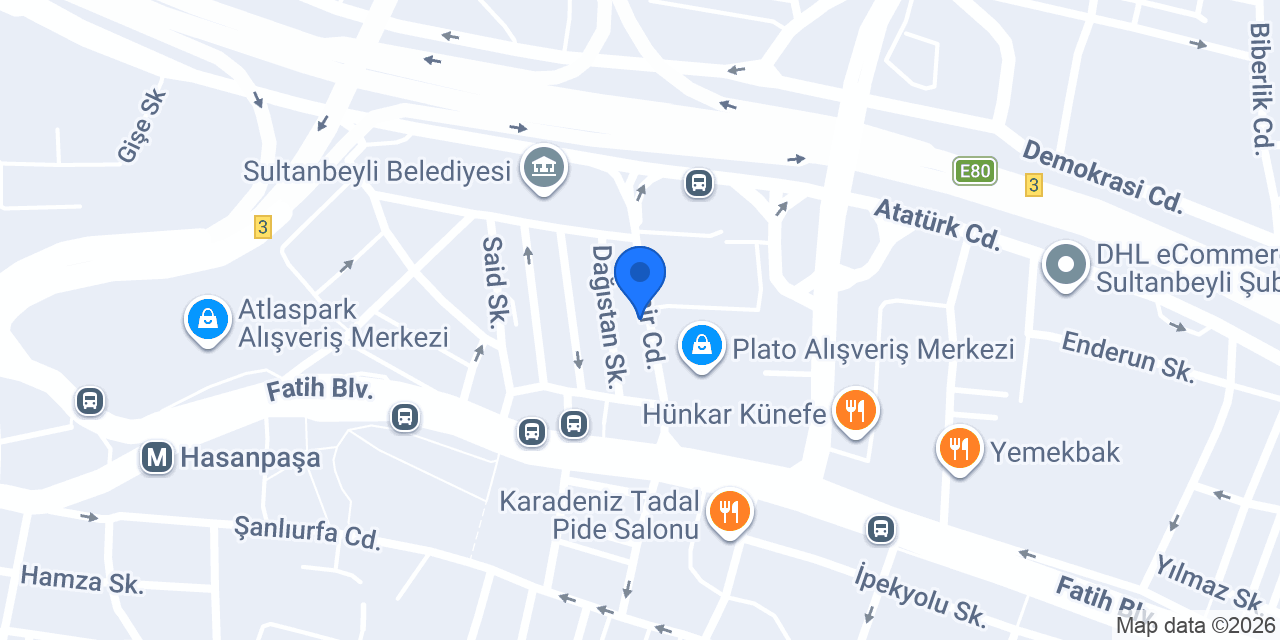 Deva Partisi Sultanbeyli İlçe Başkanlığı konumu
