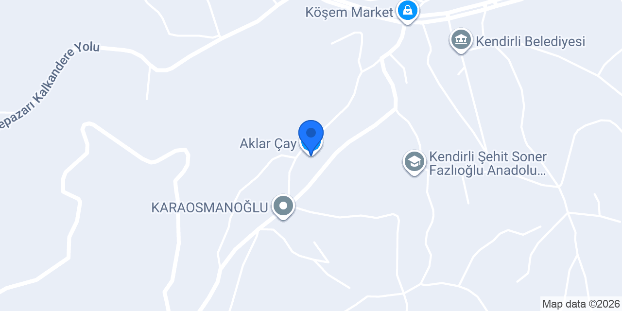 Aklar Çay konumu