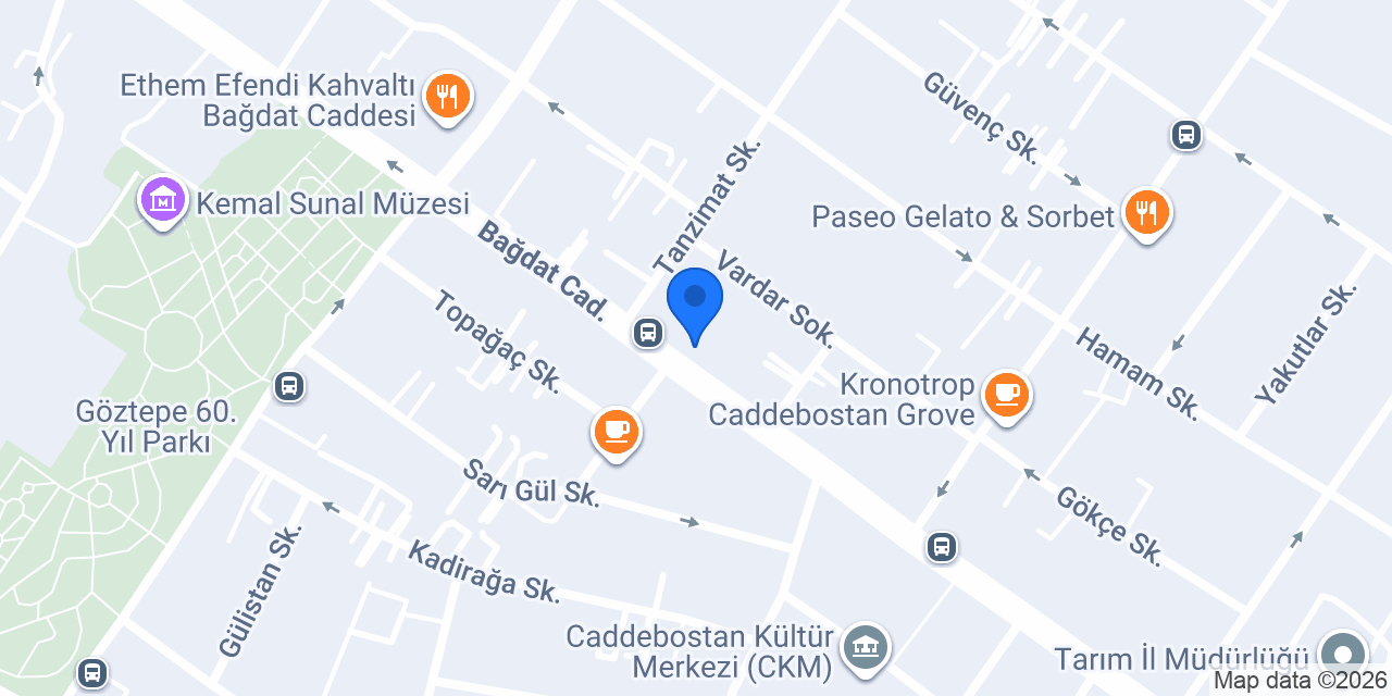 Pelit Pastanesi Caddebostan konumu