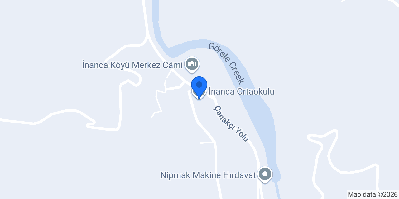 İnanca Ortaokulu konumu