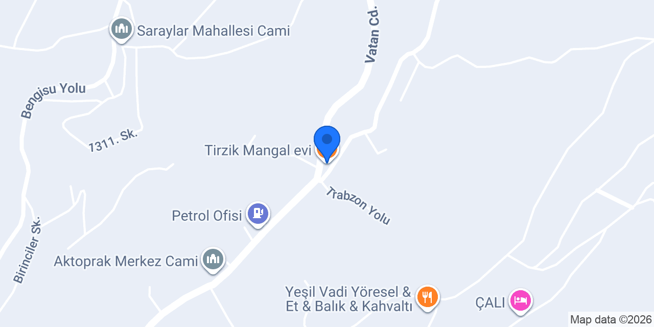 Tirzik Mangal evi konumu