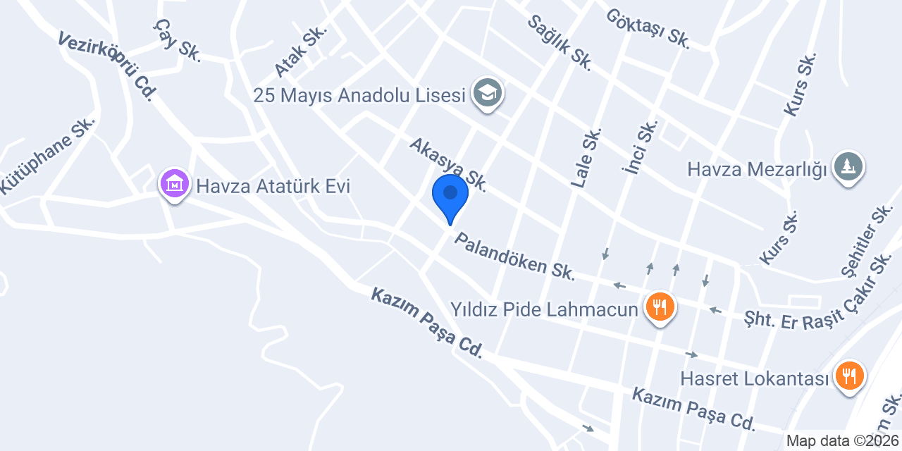 Onur Sefa Unlu Mamülleri konumu