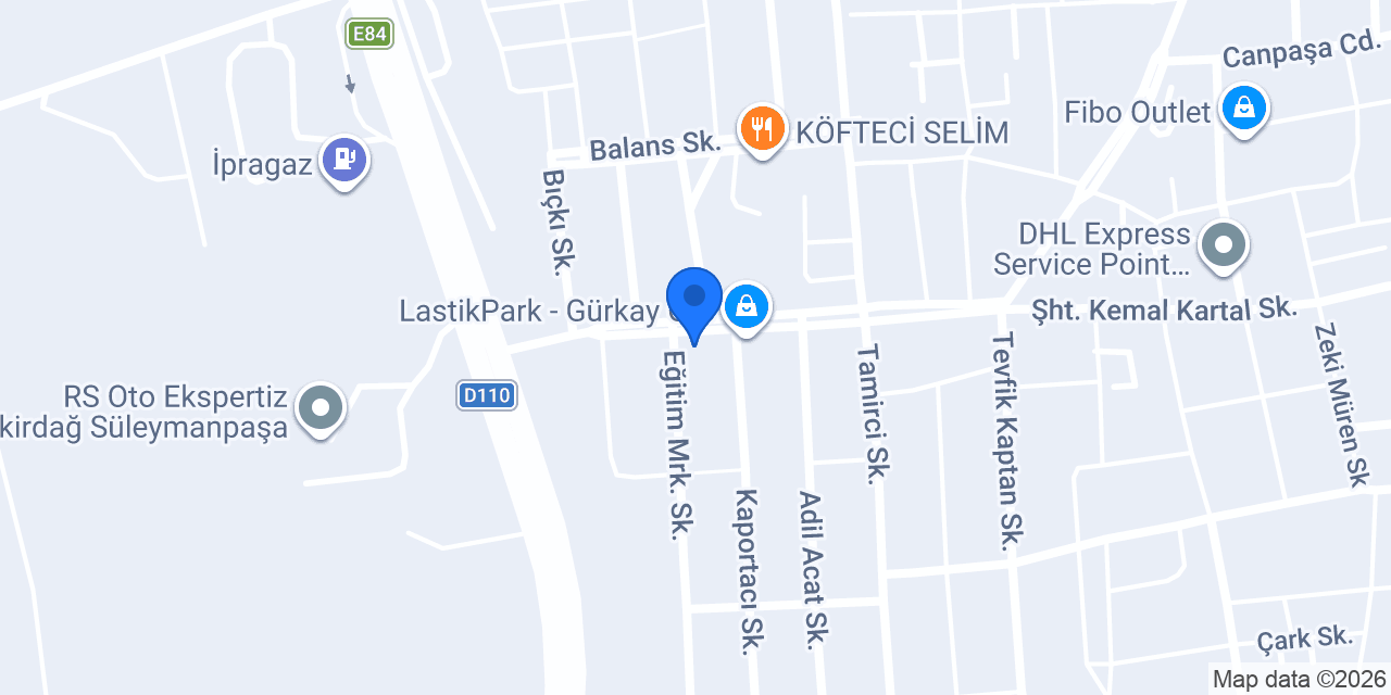 İncedayı Oto Lastik konumu