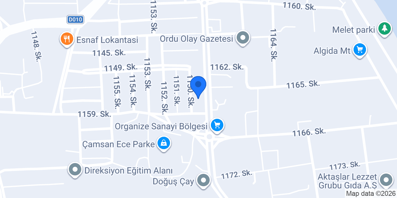 Demsan Palazoğlu Demir Çelik konumu