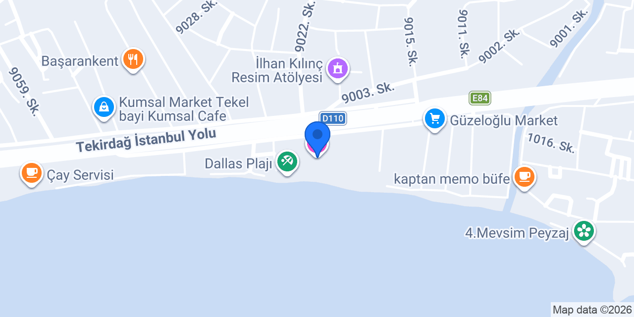 İstanbul Yıldız Otel Marmara Ereğlisi konumu