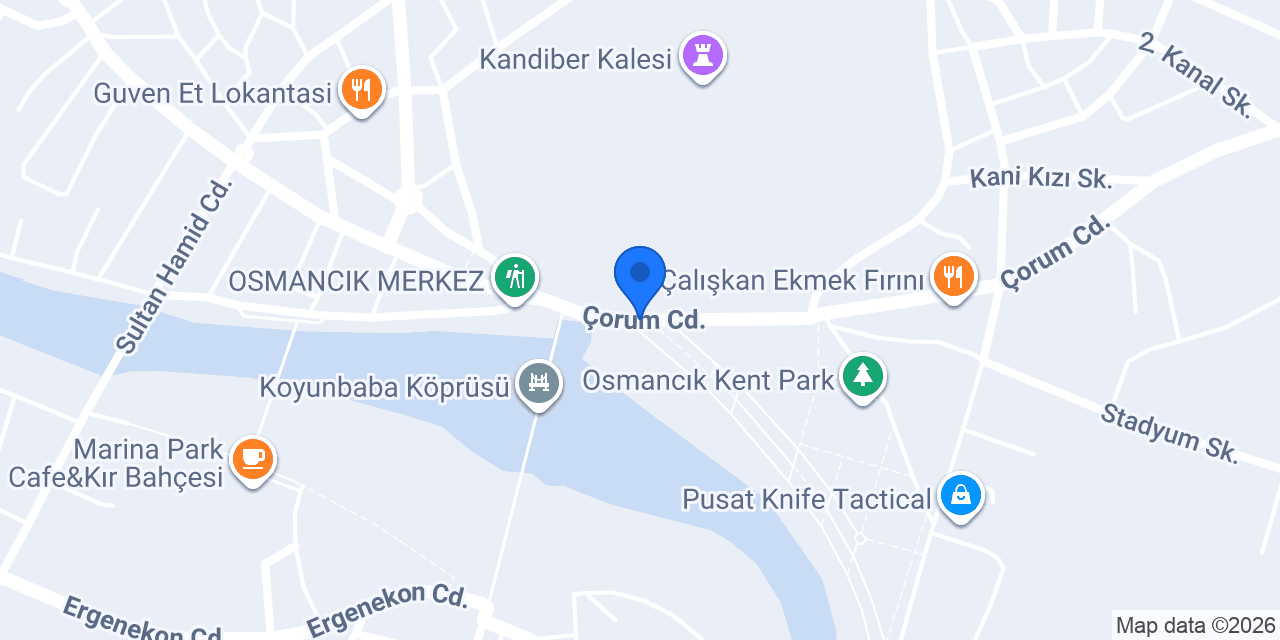 Osmancık Belediyesi konumu