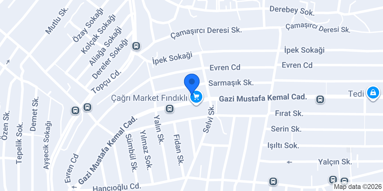 Fındıklı Ataşehir PTT Şubesi konumu