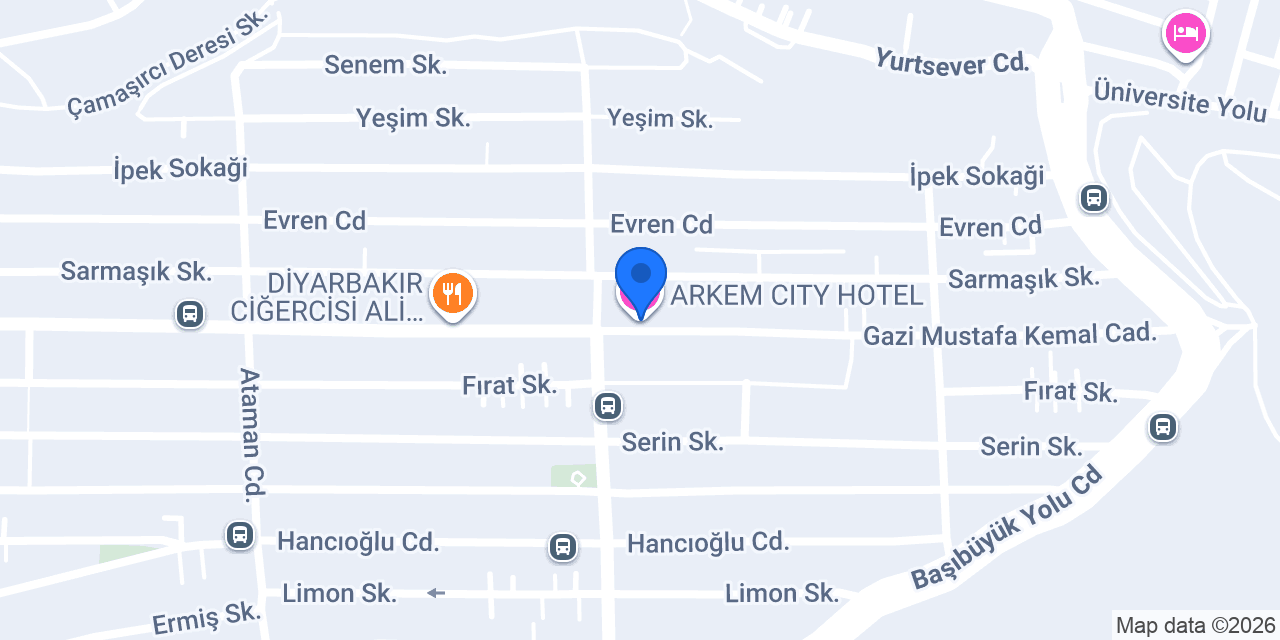 ARKEM CITY HOTEL konumu