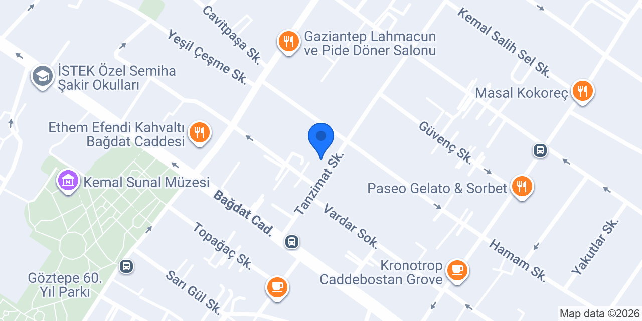 Protez Uzmanı Dr. Taciser Eren konumu