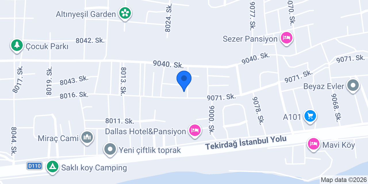 Perinthos Tatil Sitesi konumu