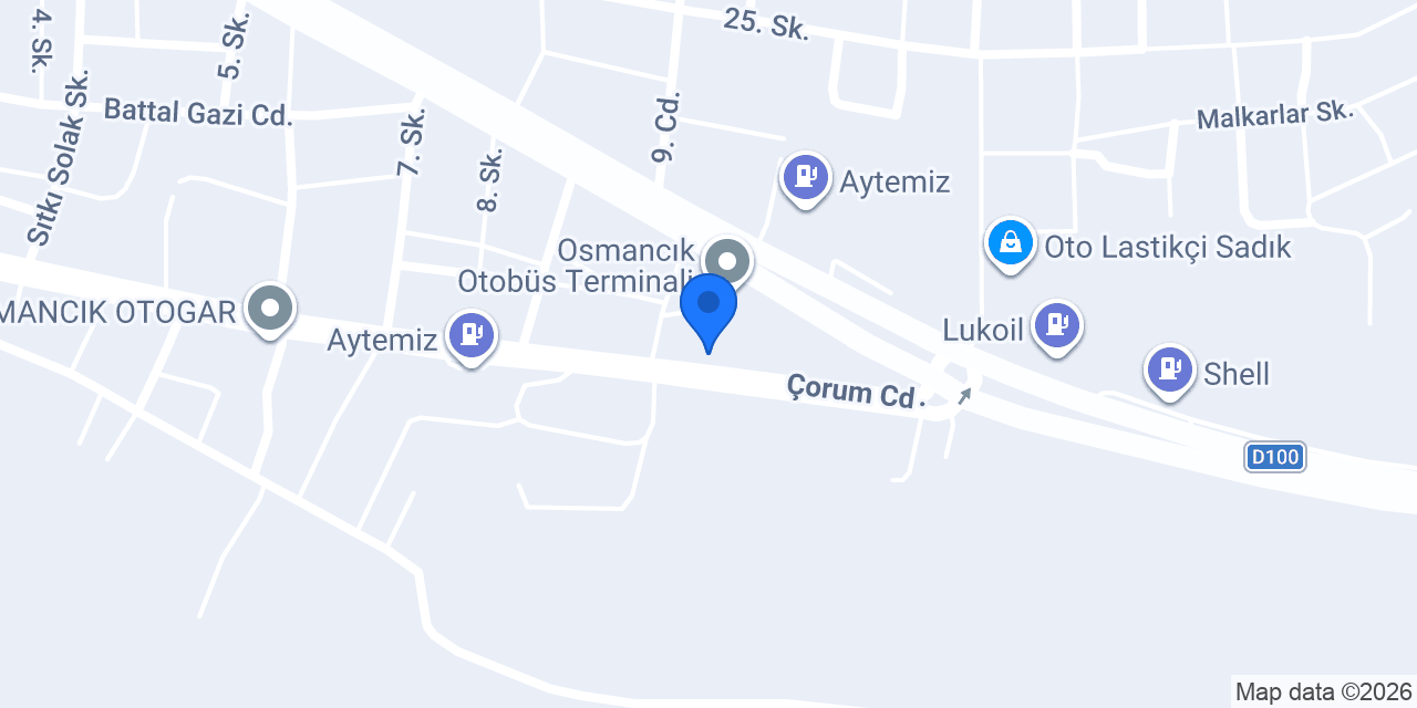 Yaşar yapı inşaat malzemeleri konumu