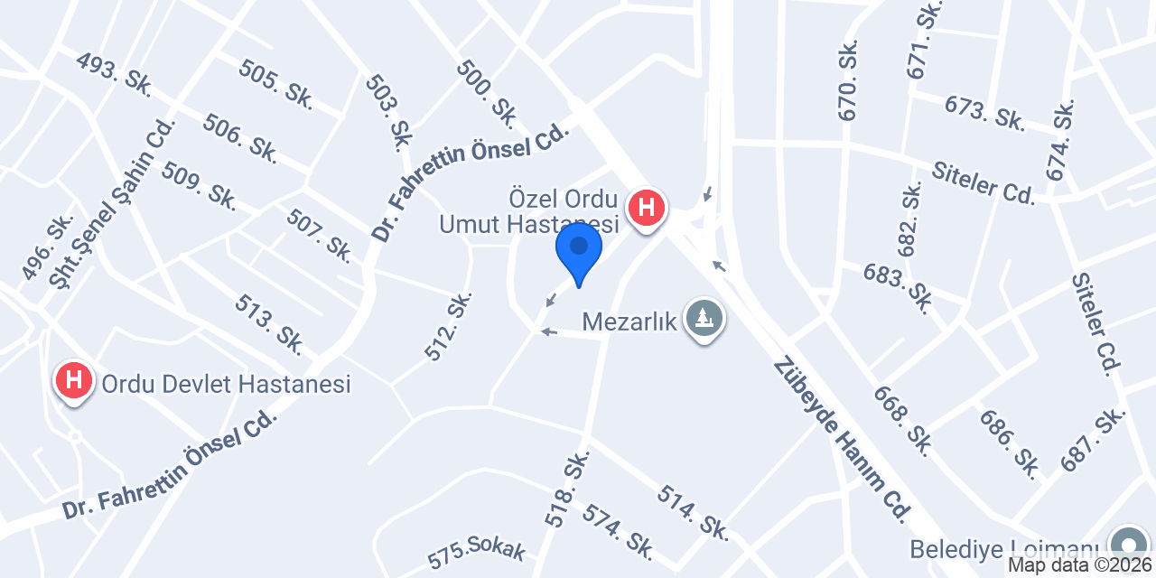 ordu yaşam medikal konumu