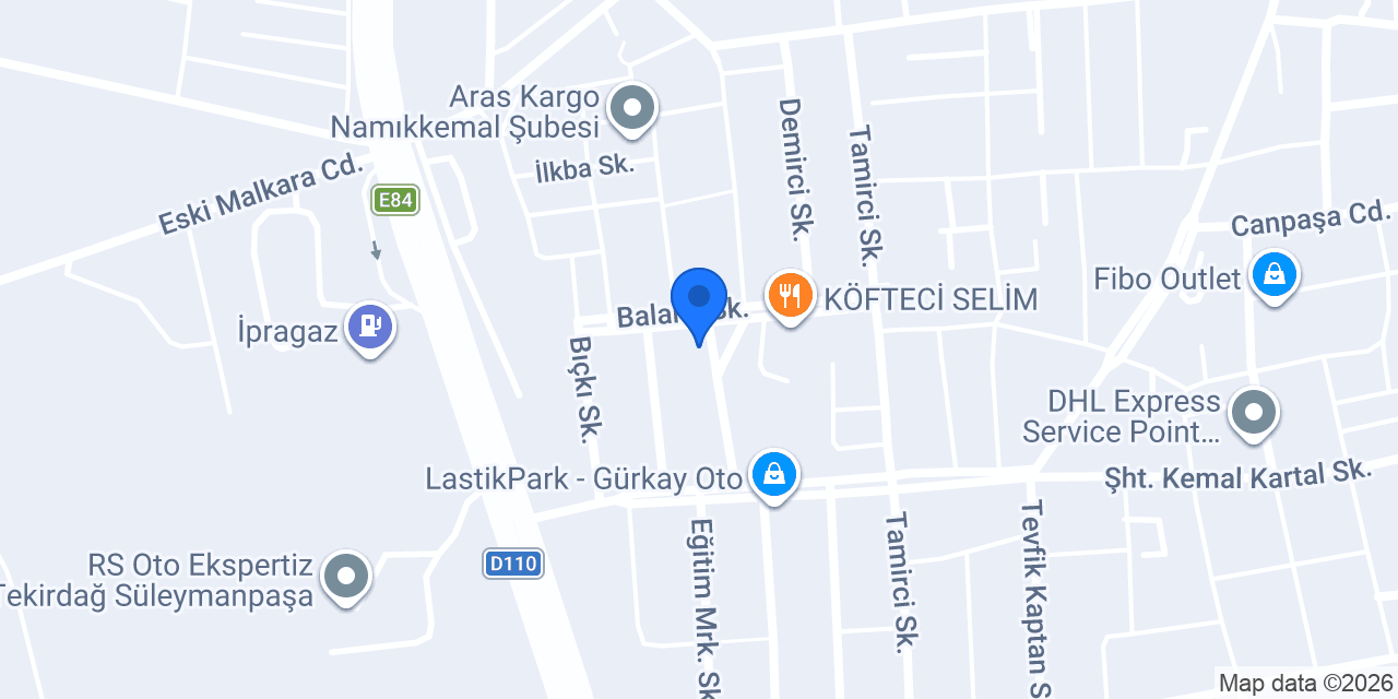 UPS KARGO TEKİRDAĞ konumu