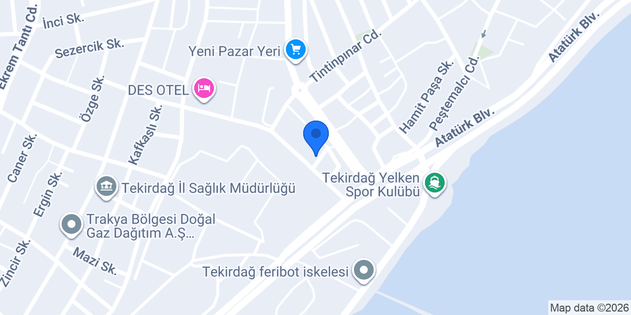 Tunalı Yapı Malzemeleri | Tekirdağ konumu
