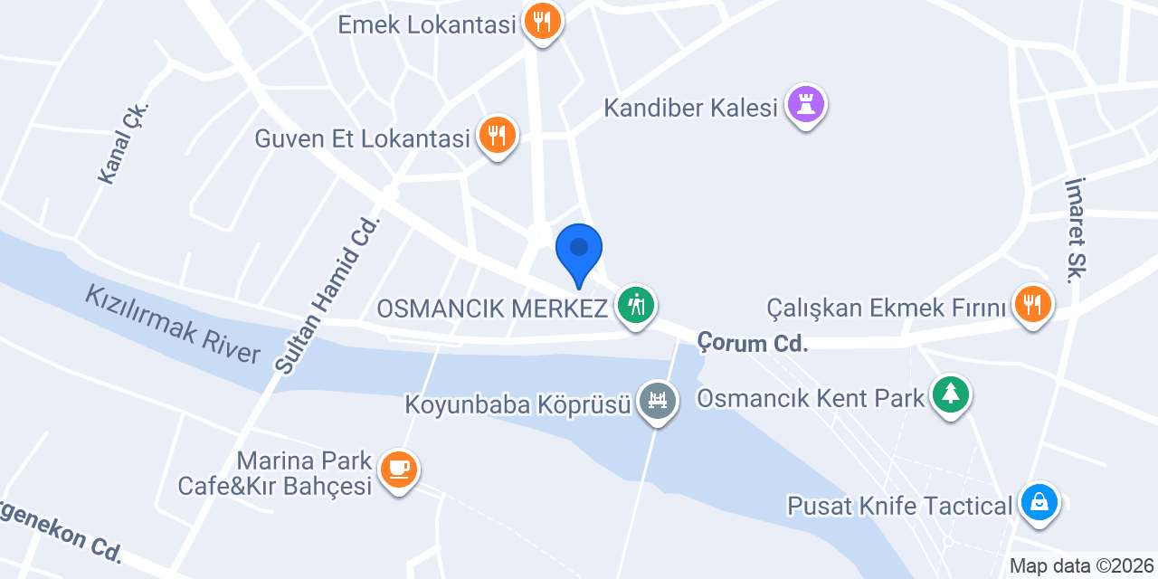 Osmancık 2 Noter konumu