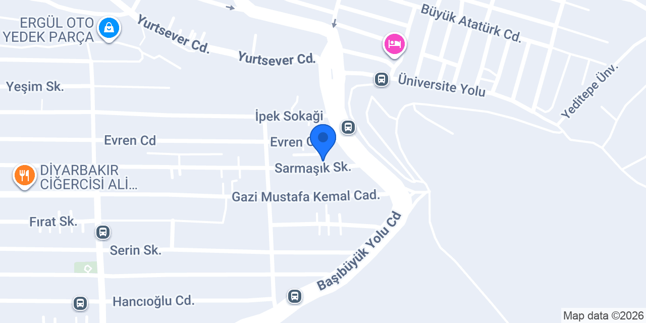Arkem Hotel & Suites Maltepe konumu