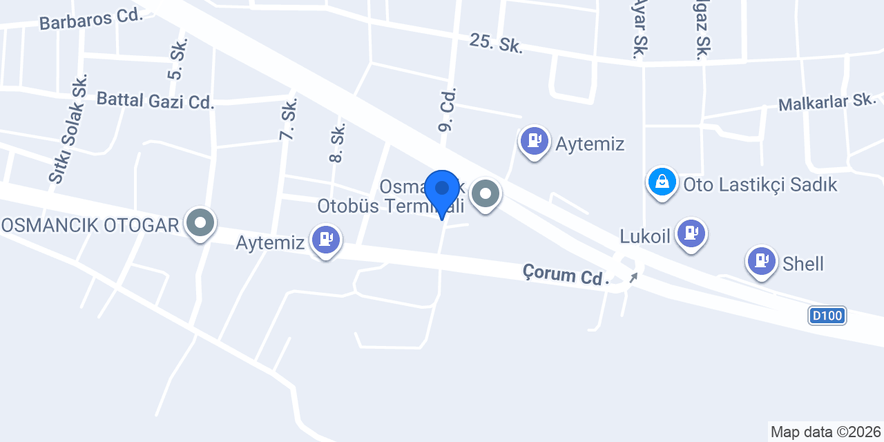 OSMANCIK TAKSİ konumu