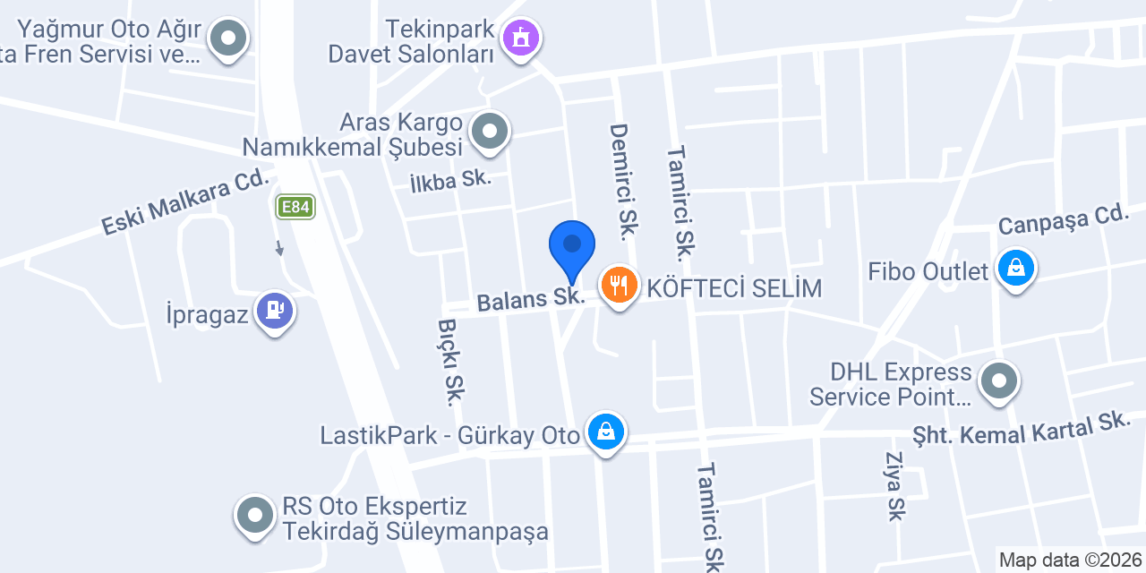 Fındıklar Oto konumu