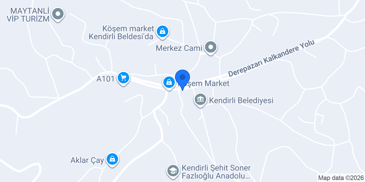 Cadde fast food & pastane konumu