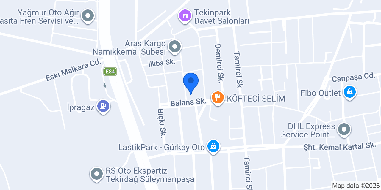 Trakya Yemek konumu