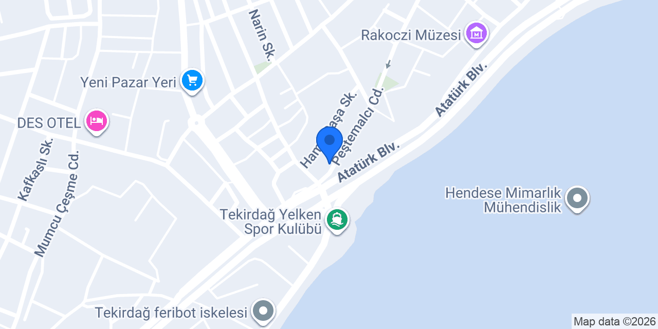 Duygu Avukatlık Bürosu | Tekirdağ konumu