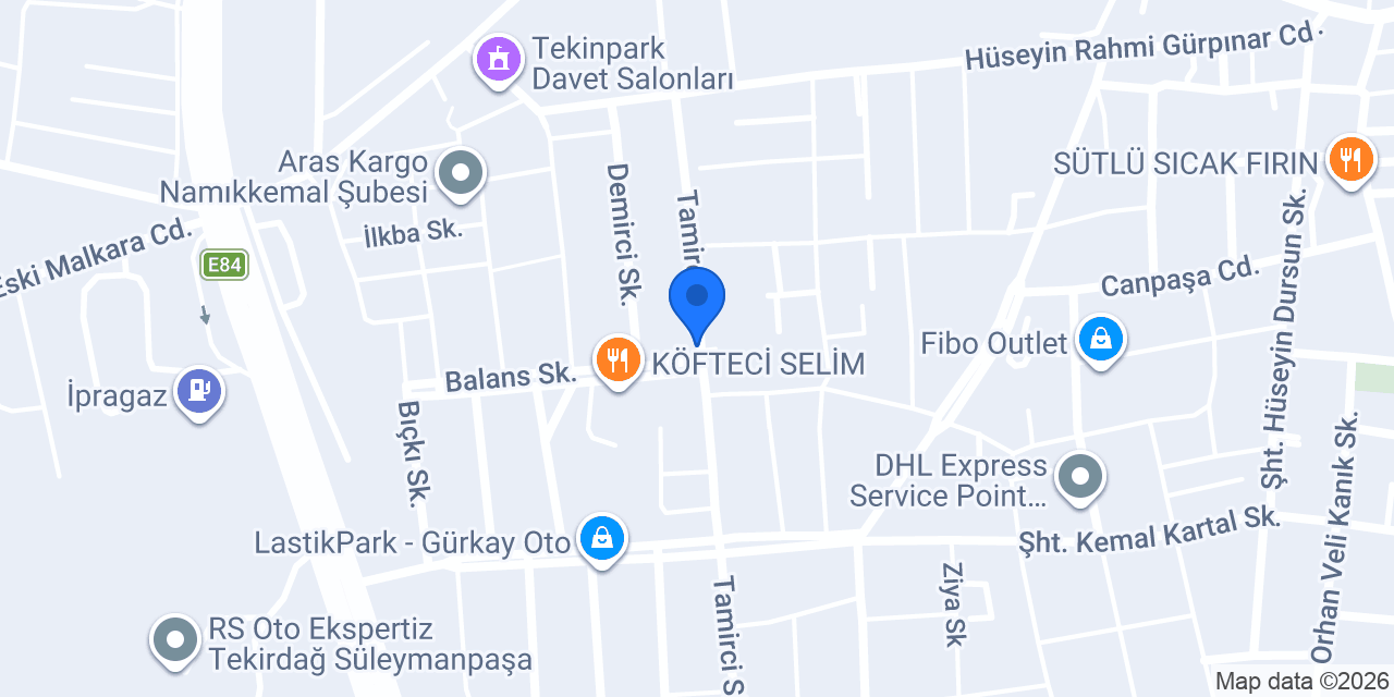 TEKİRDAĞ MEKANİK konumu