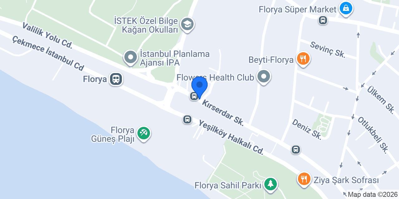Florya Merkez Taksi konumu