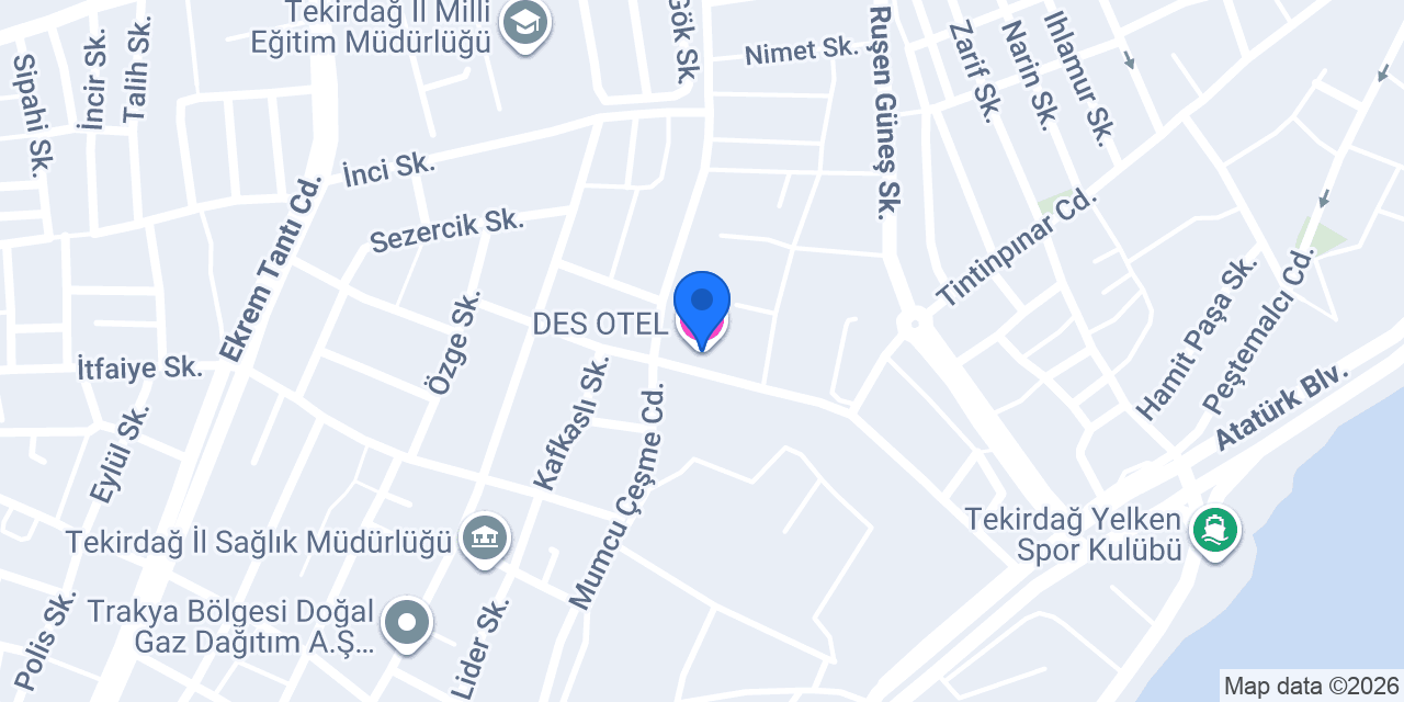 DES OTEL konumu