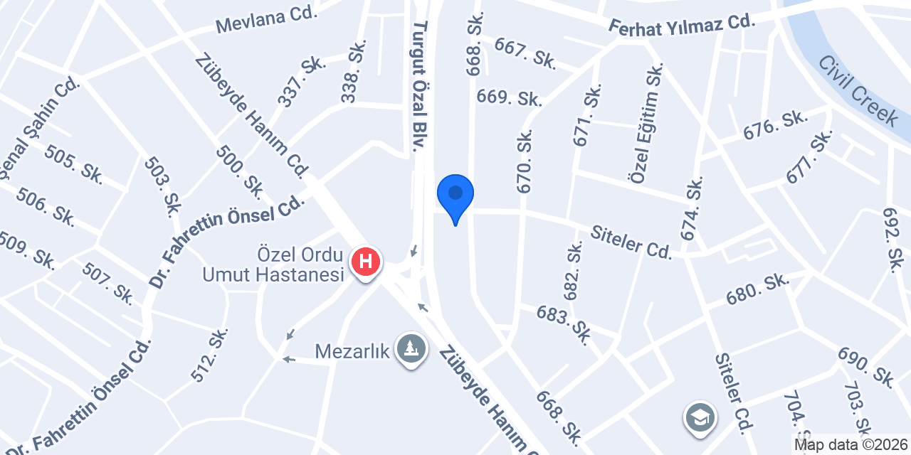Alanlar İnşaat konumu
