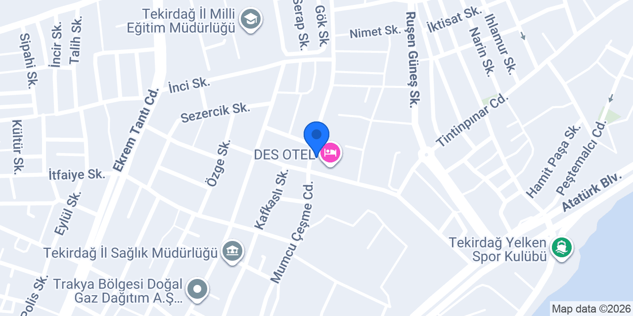 ebebek Tekirdağ Merkez konumu